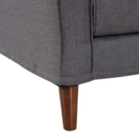 HomCom Two-Seat Sofa - Dark Gray(m-7)