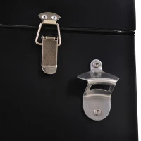 Outsunny Patio 65L Rolling Cooler Cart with Foosball Tabletop - Ice Beverage Chest for Outdoor Parties and Events(m-12)