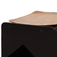 PawHut 2-Story Pet Mobility Safety Stairs with Ramp and Built-In House for Dogs and Cats  Wood(m-11)