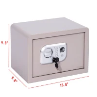 HomCom 13.8" Fingerprint Digital Electronic Gun Safe Box w/ Keypad Lock Security(m-4)