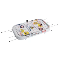 Soozier 37" Mini Table Top Rod Hockey Table Air Hockey Game for Kids and Adults - White(m-1)