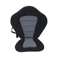Aosom Outdoor Adjustable Padded Kayak Seat and Backrest- Black(m-2)