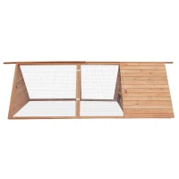 Pawhut Triangle Wooden Animal House Chicken Coop(m-2)