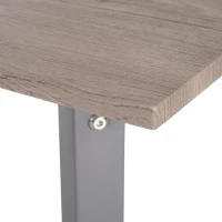 HOMCOM 5 Piece Dining Table Set for 4, Rectangular Kitchen Table and Chairs, Dining Room Set for Breakfast Nook, Small Space, Apartment, Dinette, Space Saving(m-12)