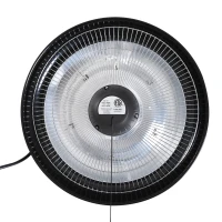 Outsunny 1500W Patio Gazebo Ceiling Mounted Patio Heater String Control with Light - Black(m-12)
