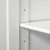 HOMCOM 70.75" Kitchen Pantry Cabinet with Hutch Storage Cabinet Microwave Oven Stand with Drawer, White/Oak(m-14)