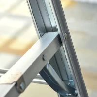 HomCom Multi-Purpose Folding Aluminum Ladder with 5 Platforms, for Indoor & Outdoor Use & a 330lbs Capacity, 73.5" Tall(m-10)