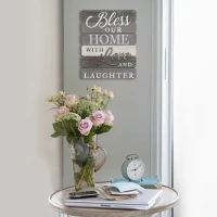 Stratton "Bless our home with love and laughter" Wall Art(m-2)