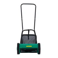 Outsunny 12" Manual Push 5-Blade Lawn Mower with Grass Catcher Bag(m-6)