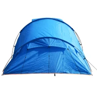 Outsunny 2-4 Person Waterproof Folding Family Camping Tent Outdoor Hiking Sleeping Dome Shelter w/ Front Porch(m-8)