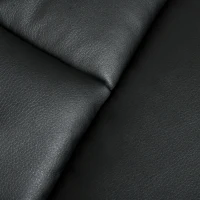 HOMCOM Manual Recliner, Swivel Lounge Armchair with Side Pocket, Footrest and Cup Holder for Living Room, Black(m-12)