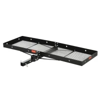 Aosom Hitch Mount Cargo Carrier, 59''x19''x5'' Folding Luggage Basket with 350 lbs Capacity Fits 2'' Receiver for Car SUV(m-1)