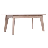 HomCom Modern Indoor Storage Rectangular Living Room Coffee Table -Wood Grain(m-8)