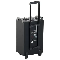 HomCom 50 Watt Portable Bluetooth Subwoofer Speaker System with LED Party Lights(m-4)