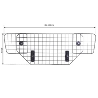 PawHut Adjustable Dog Car Barrier for SUV Vehicle Car Cargo Trunk Wire Mesh Universal Backseat Car Pet Barrier, Pet Safety(m-3)
