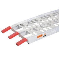 HomCom Lightweight Aluminum Arched Folding Motorcycle Loading Bike Wheelchair Ramp(m-6)