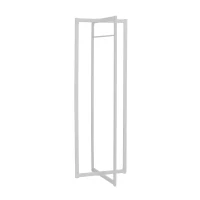 Monarch 72" Contemporary Modern Metal Framed Free Standing Coat Rack - White Finish(m-1)