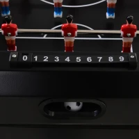 Outsunny Patio 65L Rolling Cooler Cart with Foosball Tabletop - Ice Beverage Chest for Outdoor Parties and Events(m-17)