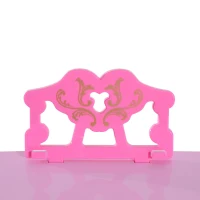 Qaba 37-Key Kids Princess Electronic Piano Toddler Toy Keyboard with Stool, MP3, Record, Light and Microphone for 3 years+, Pink(m-13)