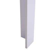 HomCom 40" Space Saving Modern Home Office Computer Desk Bookshelf Combo - White(m-12)