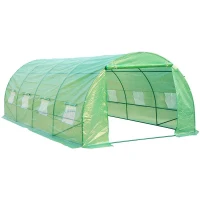 Outsunny 20' x 10' x 7' Portable Walk-In Garden Greenhouse(m-1)