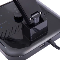 HomCom Deluxe LED Desk Lamp w/ Bluetooth Speaker & FM Radio - Black(m-10)