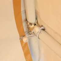 Outsunny 12'x20' Carport Extra Large Upgraded Heavy Duty Car Canopy Truck SUV Boat Shelter w/ Sidewalls UV-Treated Cover for Party, Garden Storage Shed, Coffee(m-9)