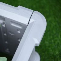 Outsunny 48" x 48" x 12" Raise Garden Bed Kit, Raised Planter Box, Above Ground Garden for Flowers, Herb, Vegetables with Easy Assembly, Gray(m-18)