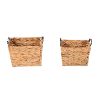 HomCom 2 Piece Wicker Nesting Baskets(m-3)