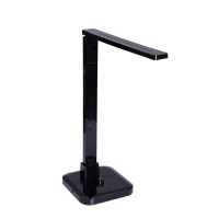 HomCom Deluxe LED Desk Lamp w/ Bluetooth Speaker & FM Radio - Black(m-1)