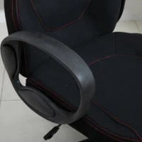 Vinsetto High Back Racing Style Gaming Office Chair Ergonomic PC Computer  Linen Fabric  Black/Red(m-9)