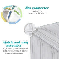 HomCom 5 Drawer Storage Cube Wardrobe Cabinet Shelf Shoe Rack Multi-use Portable w/(m-7)