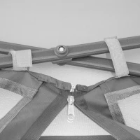 Outsunny 11' Pop-Up Tent Gazebo w/ Netting, Grey(m-9)