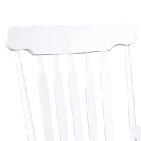 HomCom Wooden Baby Nursery Rocking Chair - White(m-7)
