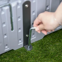 Outsunny 48" x 48" x 12" Raise Garden Bed Kit, Raised Planter Box, Above Ground Garden for Flowers, Herb, Vegetables with Easy Assembly, Gray(m-16)