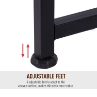 HOMCOM 36" Wood Top Folding Computer Table Home Office Desk Slide Folding Writing Desk - Black(m-7)