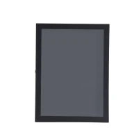 Open Box HomCom 32" x 24" Wooden Wall Mounted Jersey Memorabilia Shadow Box Display Case with Latch - Black(m-5)
