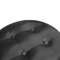 Pawhut Deluxe Pet Dog Sofa Bed & Ottoman - Black / Zebra Print(m-5)