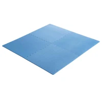 Soozier 216 sq ft Exercise Interlocking Protective Flooring - 24" x 24" x 3/8" Tiles - Blue(m-7)