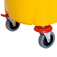 HomCom 38 Quart Commercial Janitorial Rolling Industrial Mop Bucket with Wringer(m-9)