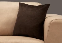 Monarch 18" x 18" Mosaic Velvet Decorative Throw Pillow (1 pc) - Dark Brown(m-2)