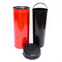 HomCom 13 Gallon Touchless Infrared Motion Sensor Trash Can Garbage Bin - Red(m-3)