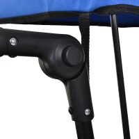 DURHAND Folding Push Pull Collapsible Wagon with Canopy and All-Terrain Wheels, Utility Rolling Cart Stroller for Beach and Shopping, Blue(m-12)