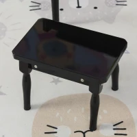 HOMCOM Modern Kids Piano 30 Keys Set of 2 Mini Toy for Child Grand Piano with Music Stand and Bench - Black(m-12)