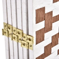 HomCom 6ft 6-Panel Diamond Weave Folding Room Divider with Freestanding Folding Screen & Stylish Wicker Material(m-10)