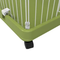 PawHut 70" 3-Level  Steel Wire Vertical Cat Condo Pet Cage - White/ Green(m-10)