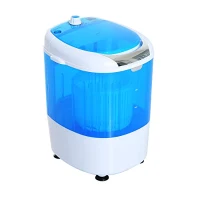HomCom 2-In-1 Electric 5.5 Pound Capacity Mini Portable Washing Machine And Air Spin Dryer - Blue(m-1)