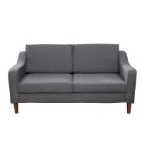 HomCom Two-Seat Sofa - Dark Gray(m-4)