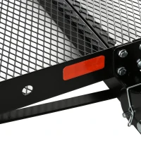 Aosom Hitch Mount Cargo Carrier, 59''x19''x5'' Folding Luggage Basket with 350 lbs Capacity Fits 2'' Receiver for Car SUV(m-9)