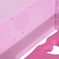 Qaba 37-Key Kids Princess Electronic Piano Toddler Toy Keyboard with Stool, MP3, Record, Light and Microphone for 3 years+, Pink(m-12)